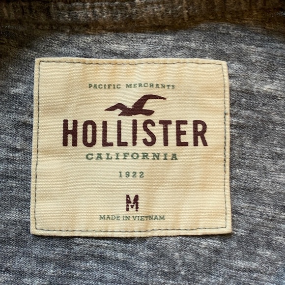 Hollister Gray tee Medium size short sleeve man gray - Picture 7 of 7